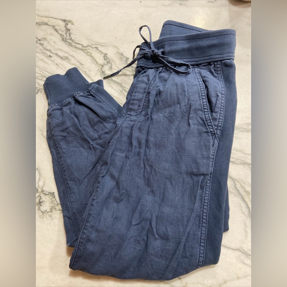 GAP linen relaxed fit joggers petite XS